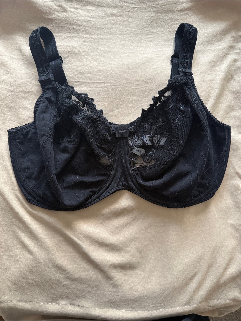 PrimaDonna 40G Black Lace Full Cup Underwire Bra Luxury Lingerie